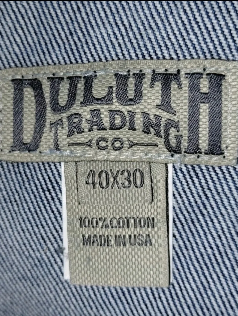 Men's Blue Denim Jeans 40x30 Made In The USA